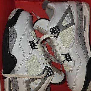 Air Jordan Retro 4 Cement Sneakers
